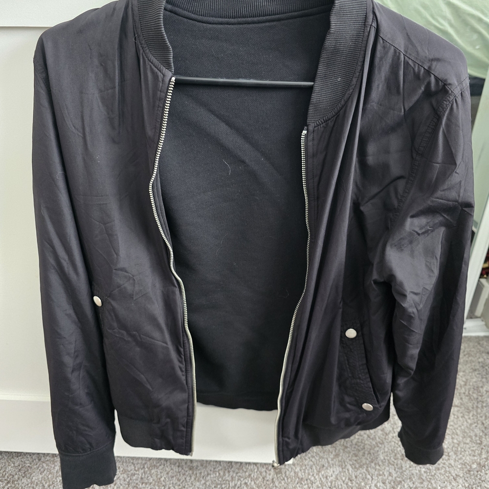 BOSS ORANGE Black Bomber Jacket